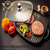 تابه چدن نالینو (دو طرفه) مدل Lorenza درب دار