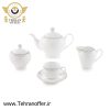 سرویس غذاخوری 102 پارچه چینی زرین مدل مون بلان مشکی